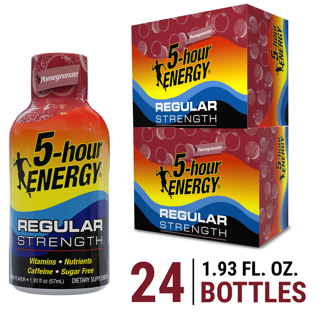 Pomegranate Flavor Regular Strength 5-hour ENERGY Shots 24 pack