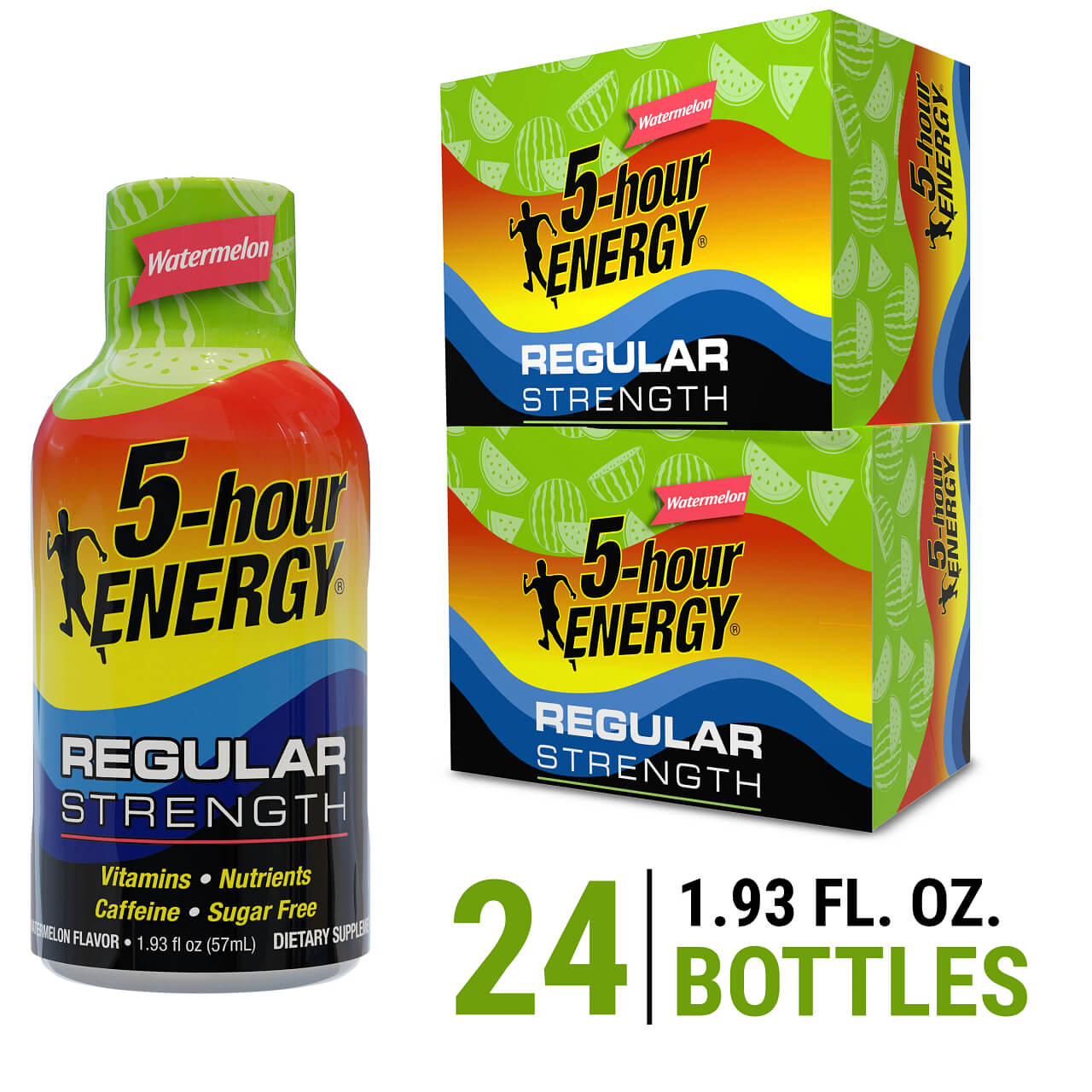 Watermelon Flavor Regular Strength 5-hour ENERGY Shots