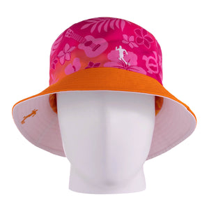 Hawaiian Breeze Bucket Hat with Running Man Logo - Reversible