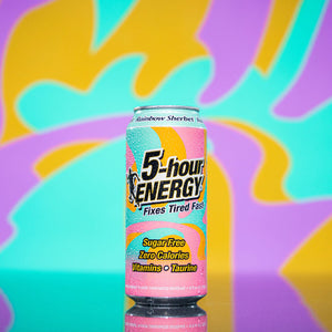 Individual can of 5-hour ENERGY Rainbow Sherbet