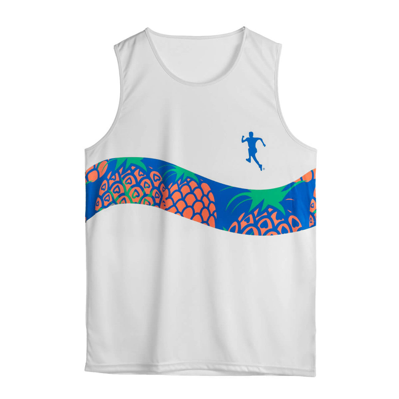 Tropical Tank Top with Running Man Logo