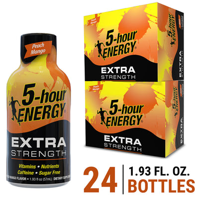 Peach Mango Flavor Extra Strength 5-hour ENERGY Shots