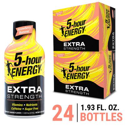 Strawberry Banana Flavor Extra Strength 5-hour ENERGY Shots