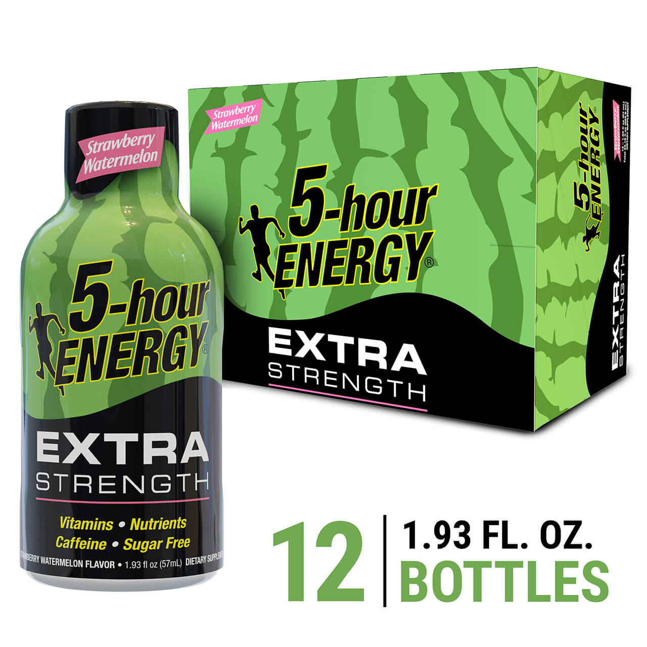 Strawberry Watermelon Flavor Extra Strength 5-hour ENERGY Shots