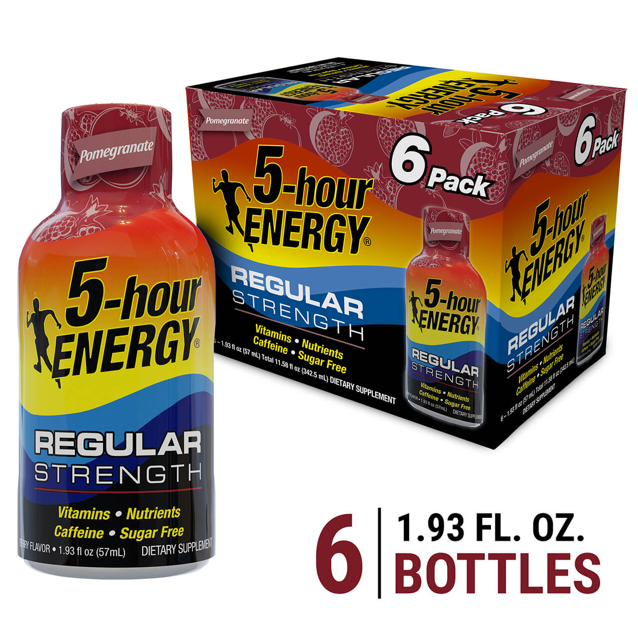 Pomegranate Flavor Regular Strength 5-hour ENERGY Shots