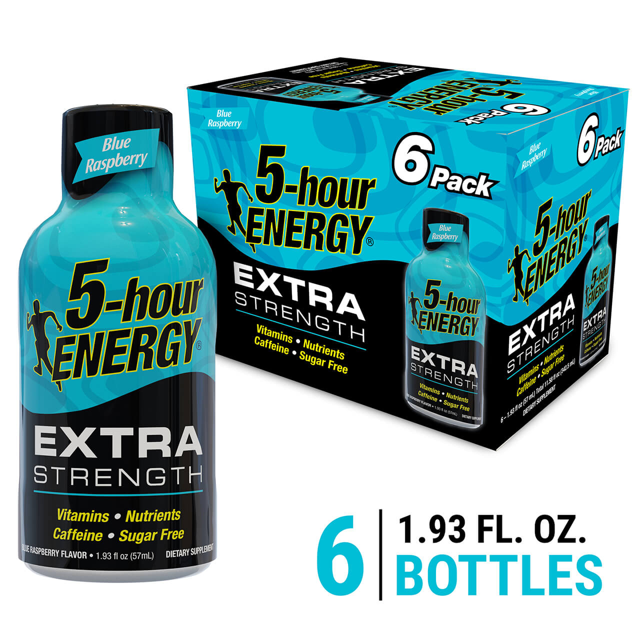 Blue Raspberry Flavor Extra Strength 5-hour ENERGY Shots