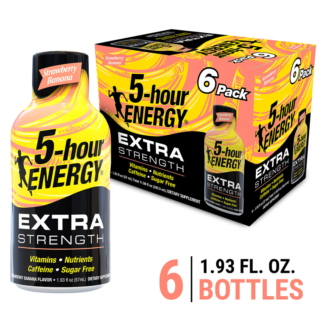 Strawberry Banana Flavor Extra Strength 5-hour ENERGY Shots