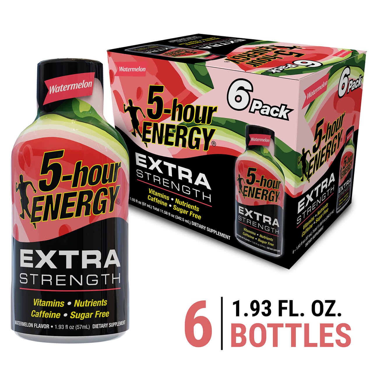 Watermelon Flavor Extra Strength 5-hour ENERGY Shots